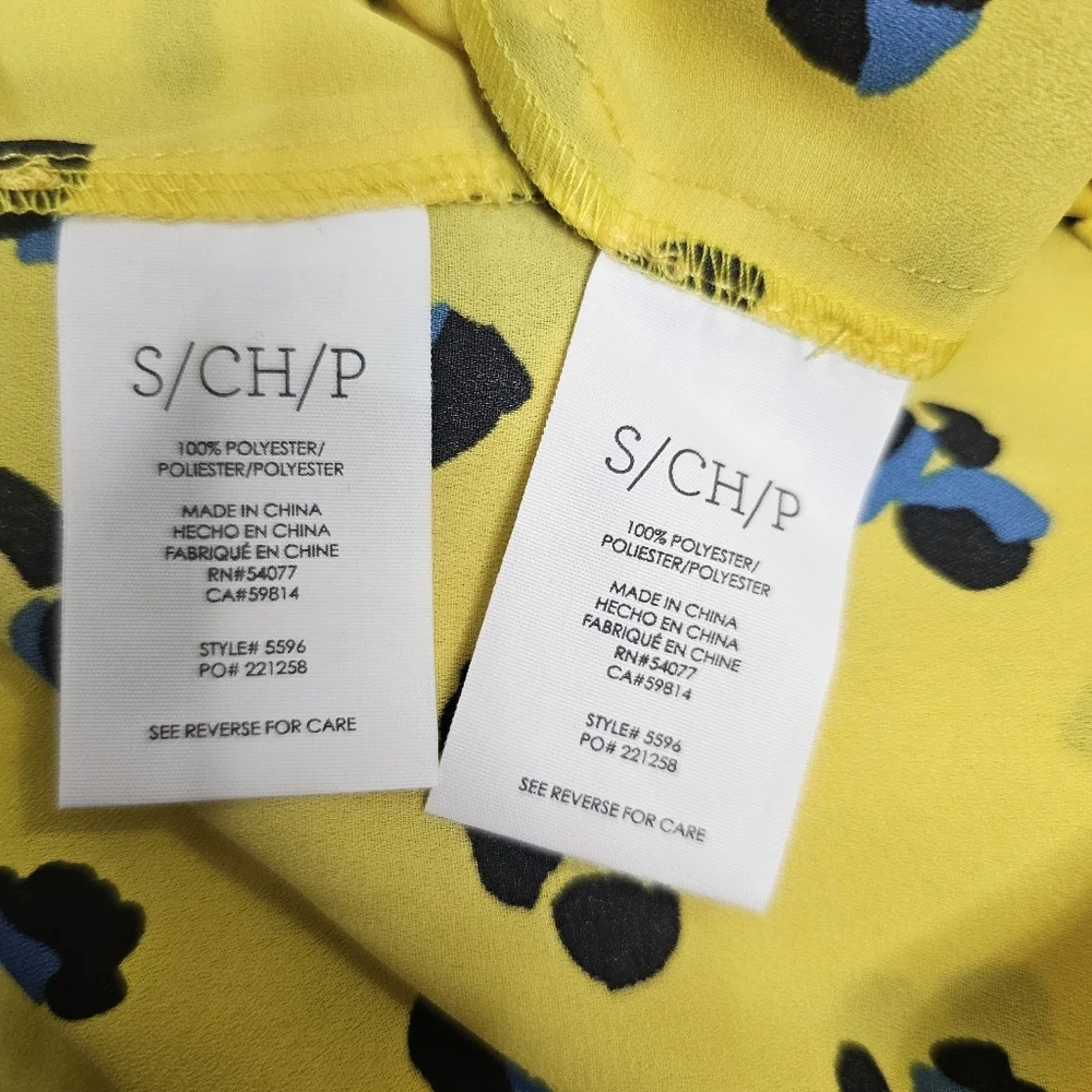 Cabi Sunny Set #5596 Limited Edition Yellow Front Tie Floral - Picture 8 of 9
